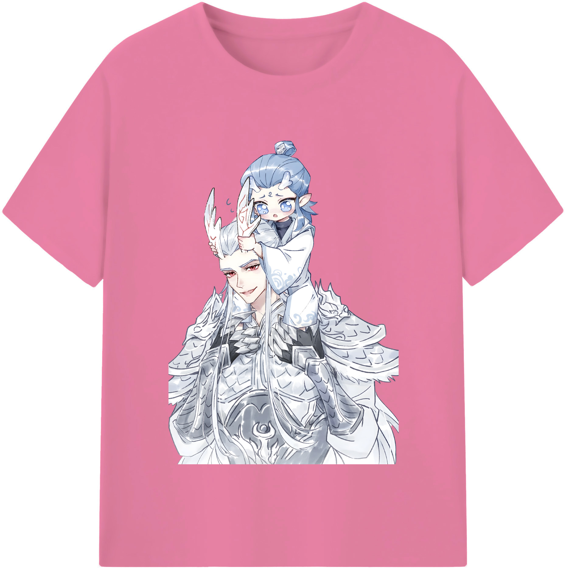 （画像用） Ne Zha 2 ナタ 魔童の大暴れ 綿100％半袖Tシャツ（フロントプリント）